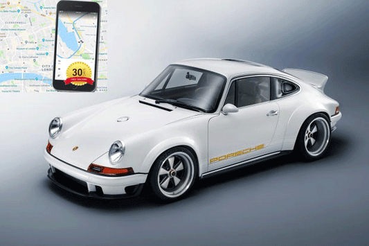 Classic Car Tracker - Fit in Seconds with No Wire - 30 Days FREE Live Tracking