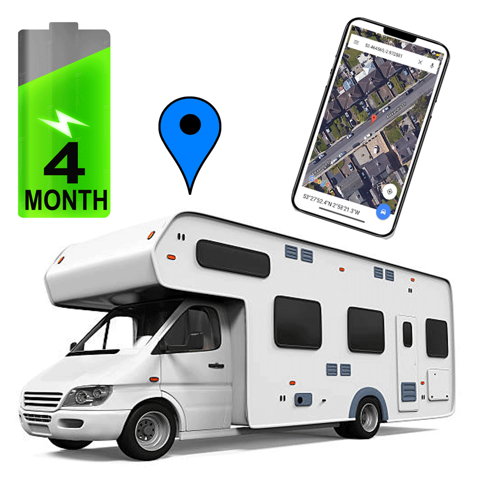Battery GPS Caravan & Motorhome Tracker  - 30 Days FREE Live Tracking - No Wires - Set Up Ready To Track