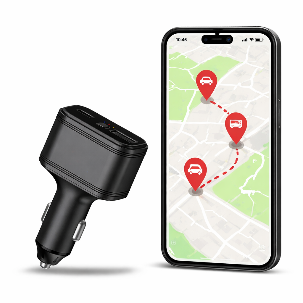 4G USB Car Charger GPS Tracker – Plug In & Live Track